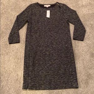 LOFT | NWT Black & Gray Dress